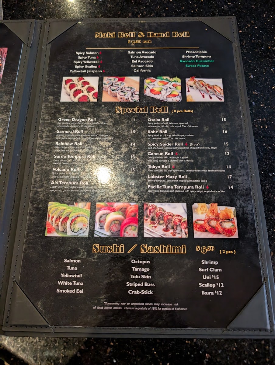 Menu Aki Nom Nom Sushi And Ramen-2